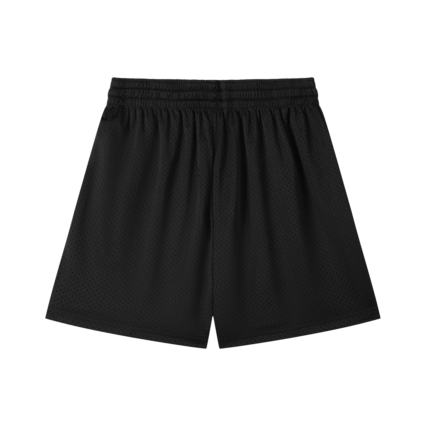 Script Mesh Drawstring Shorts